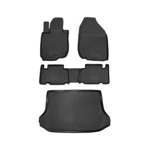 Toyota RAV4 Floor-Trunk Mats - Omac - 3D - Black - '06-'12